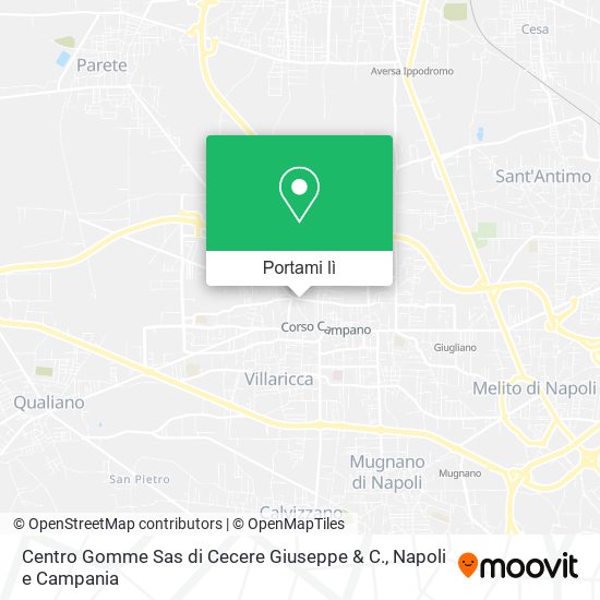 Mappa Centro Gomme Sas di Cecere Giuseppe & C.