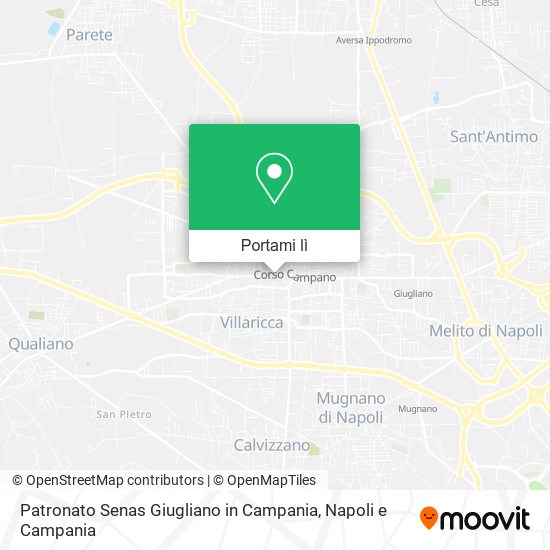 Mappa Patronato Senas Giugliano in Campania