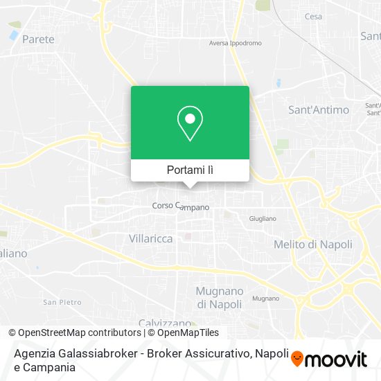 Mappa Agenzia Galassiabroker - Broker Assicurativo