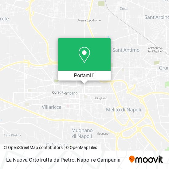 Mappa La Nuova Ortofrutta da Pietro
