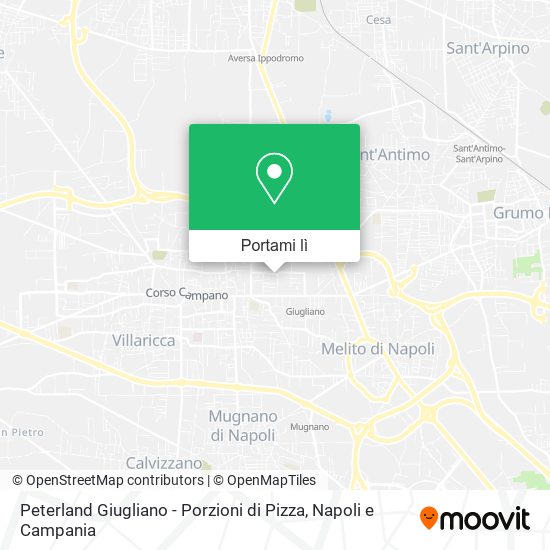 Mappa Peterland Giugliano - Porzioni di Pizza