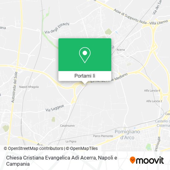 Mappa Chiesa Cristiana Evangelica Adi Acerra