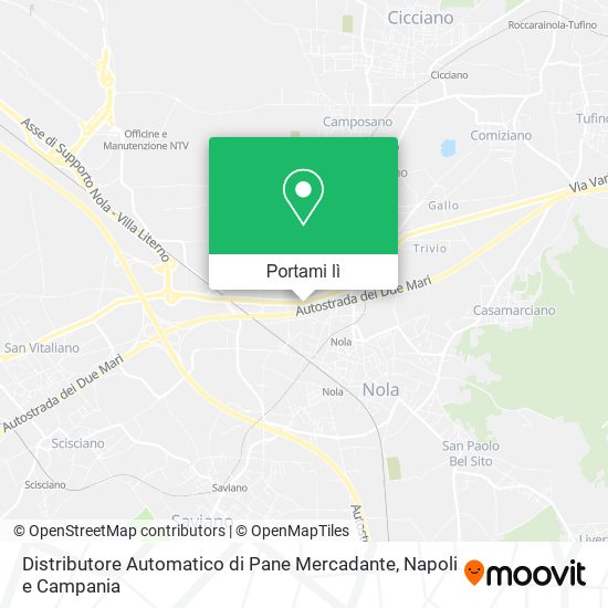 Mappa Distributore Automatico di Pane Mercadante