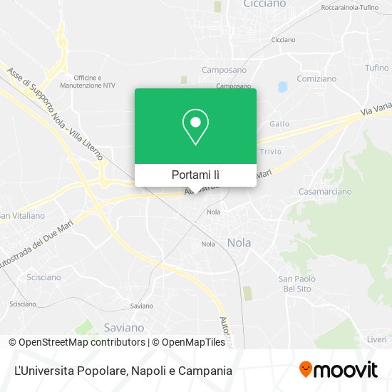 Mappa L'Universita Popolare