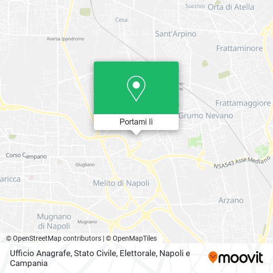 Mappa Ufficio Anagrafe, Stato Civile, Elettorale