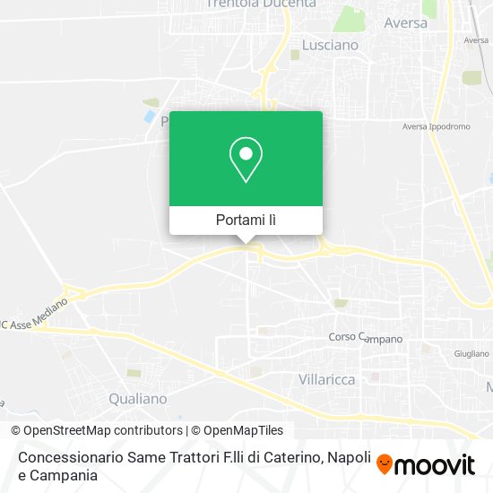 Mappa Concessionario Same Trattori F.lli di Caterino