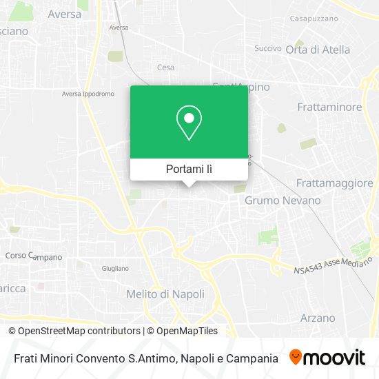 Mappa Frati Minori Convento S.Antimo