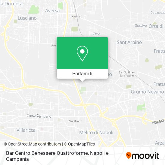 Mappa Bar Centro Benessere Quattroforme