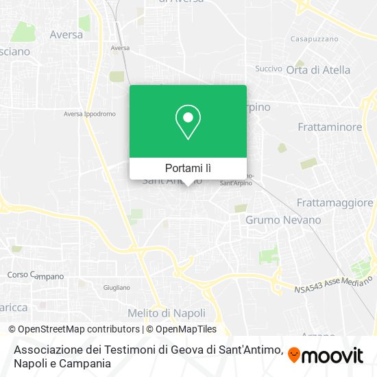Mappa Associazione dei Testimoni di Geova di Sant'Antimo
