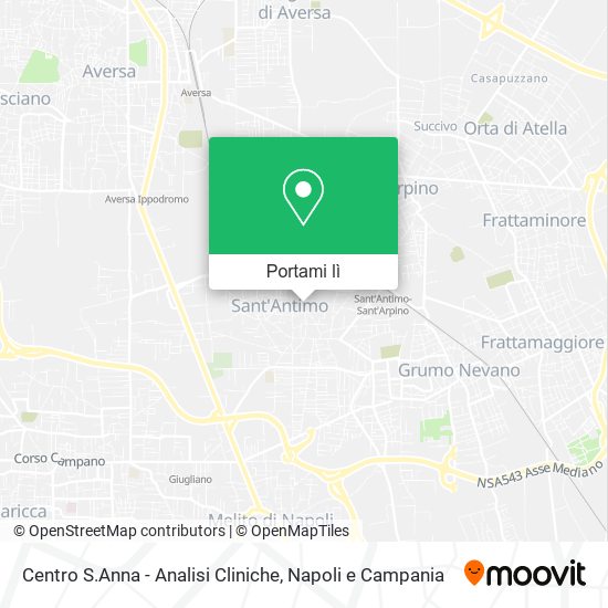 Mappa Centro S.Anna - Analisi Cliniche