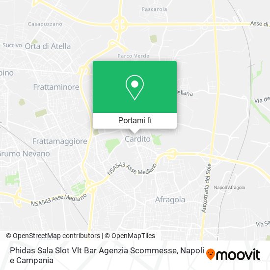 Mappa Phidas Sala Slot Vlt Bar Agenzia Scommesse