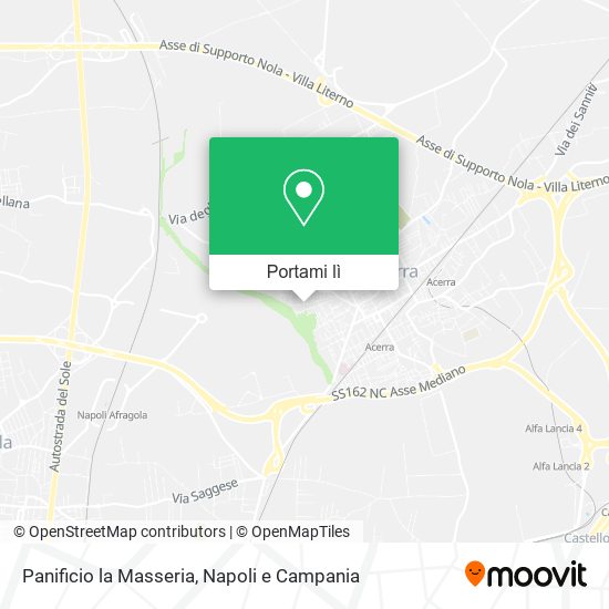 Mappa Panificio la Masseria