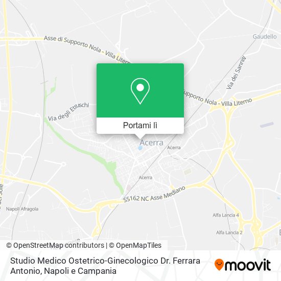 Mappa Studio Medico Ostetrico-Ginecologico Dr. Ferrara Antonio