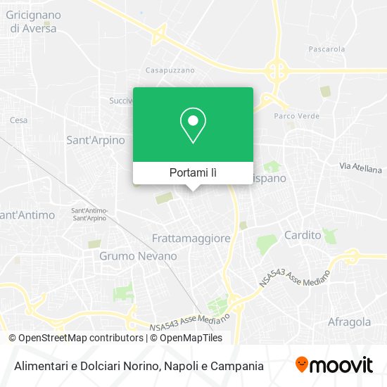Mappa Alimentari e Dolciari Norino