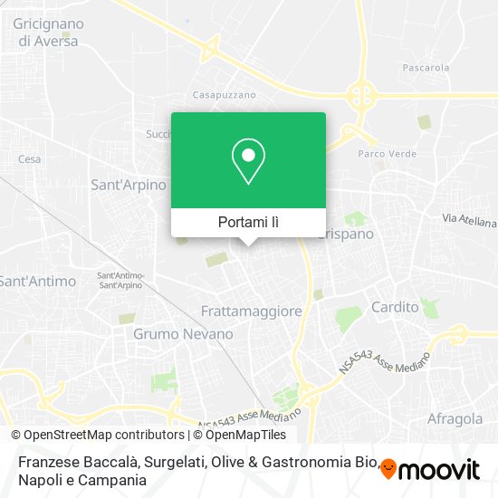 Mappa Franzese Baccalà, Surgelati, Olive & Gastronomia Bio