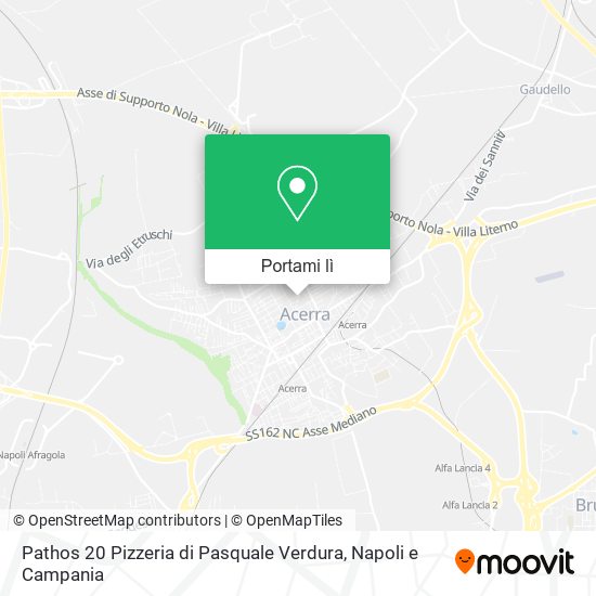 Mappa Pathos 20 Pizzeria di Pasquale Verdura