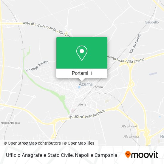 Mappa Ufficio Anagrafe e Stato Civile