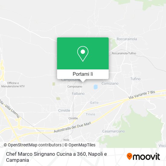 Mappa Chef Marco Sirignano Cucina a 360