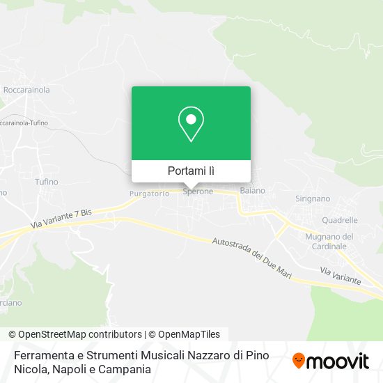 Mappa Ferramenta e Strumenti Musicali Nazzaro di Pino Nicola