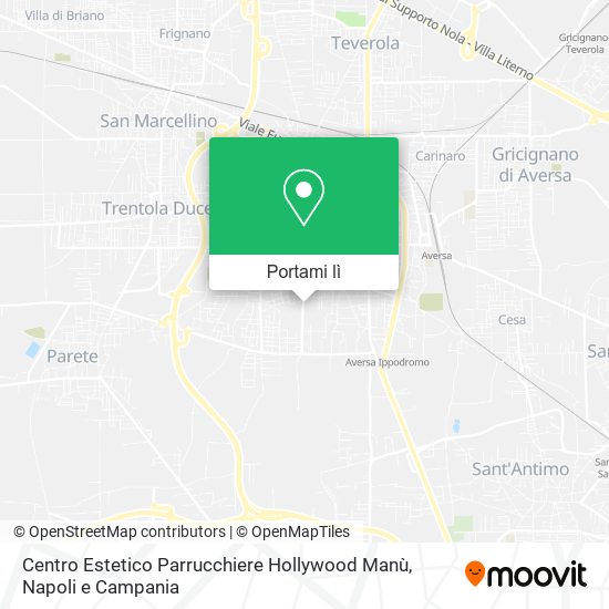 Mappa Centro Estetico Parrucchiere Hollywood Manù