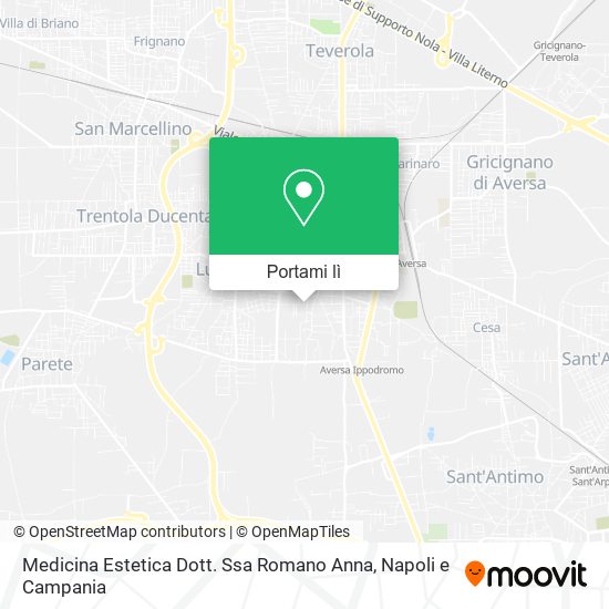 Mappa Medicina Estetica Dott. Ssa Romano Anna