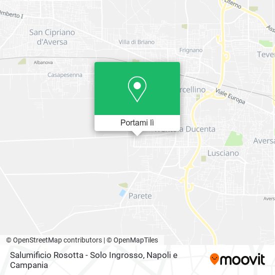 Mappa Salumificio Rosotta - Solo Ingrosso