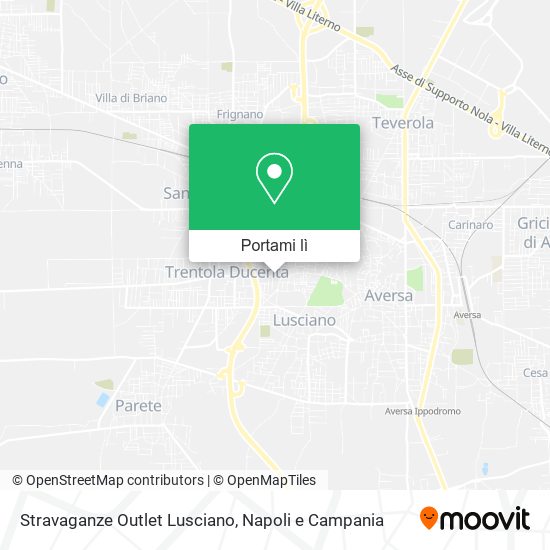 Mappa Stravaganze Outlet Lusciano