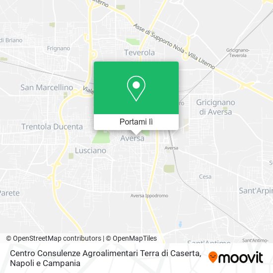 Mappa Centro Consulenze Agroalimentari Terra di Caserta