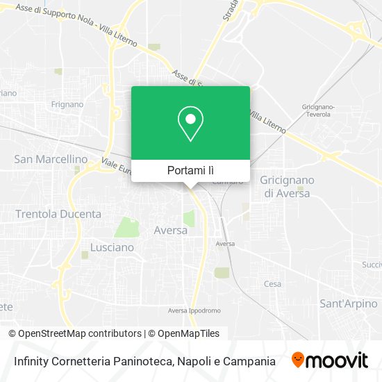 Mappa Infinity Cornetteria Paninoteca