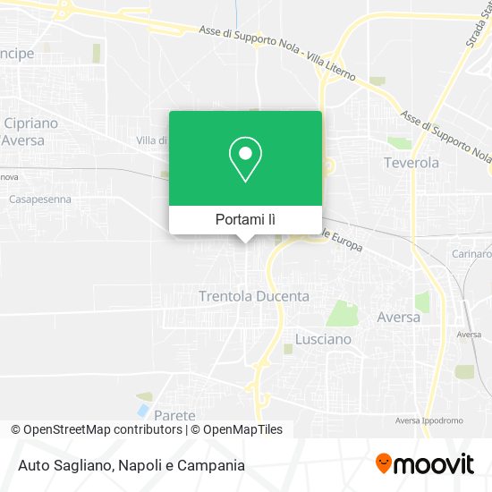 Mappa Auto Sagliano