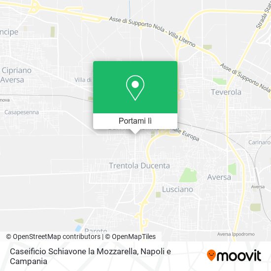 Mappa Caseificio Schiavone la Mozzarella