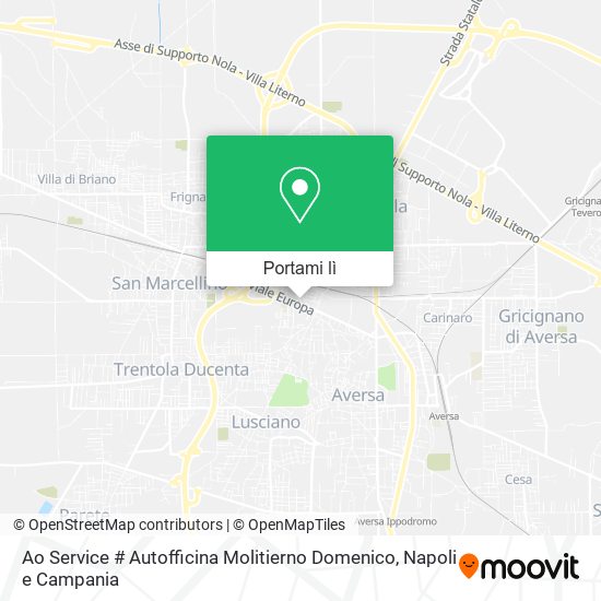 Mappa Ao Service # Autofficina Molitierno Domenico