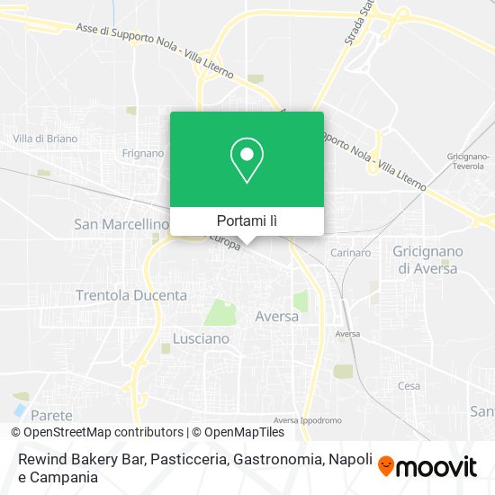 Mappa Rewind Bakery Bar, Pasticceria, Gastronomia