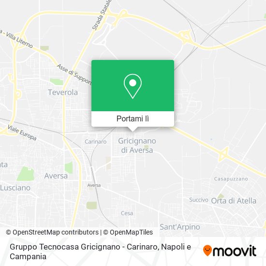 Mappa Gruppo Tecnocasa Gricignano - Carinaro