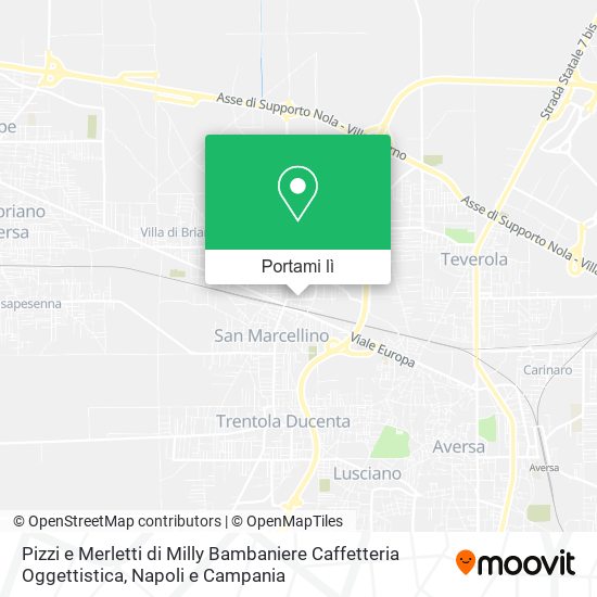 Mappa Pizzi e Merletti di Milly Bambaniere Caffetteria Oggettistica