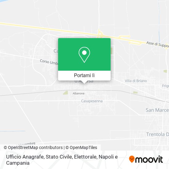 Mappa Ufficio Anagrafe, Stato Civile, Elettorale