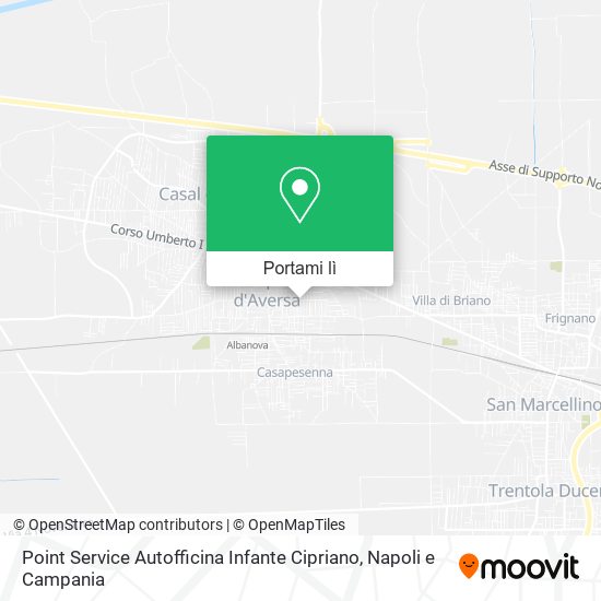 Mappa Point Service Autofficina Infante Cipriano