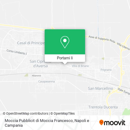 Mappa Moccia Pubblicit di Moccia Francesco