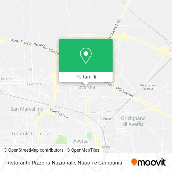 Mappa Ristorante Pizzeria Nazionale