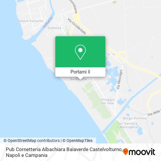 Mappa Pub Cornetteria Albachiara Baiaverde Castelvolturno