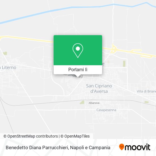 Mappa Benedetto Diana Parrucchieri