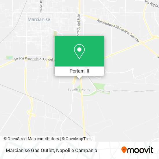 Mappa Marcianise Gas Outlet