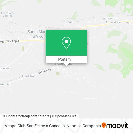 Mappa Vespa Club San Felice a Cancello