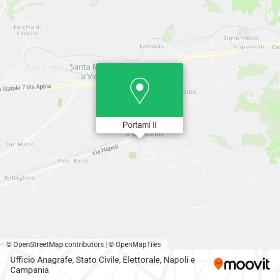 Mappa Ufficio Anagrafe, Stato Civile, Elettorale