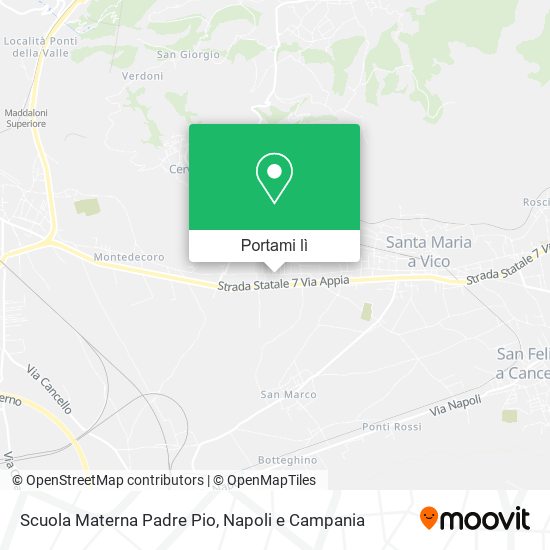 Mappa Scuola Materna Padre Pio