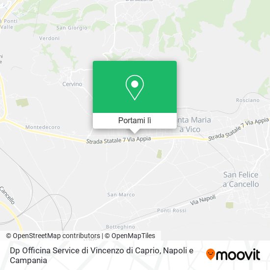 Mappa Dp Officina Service di Vincenzo di Caprio