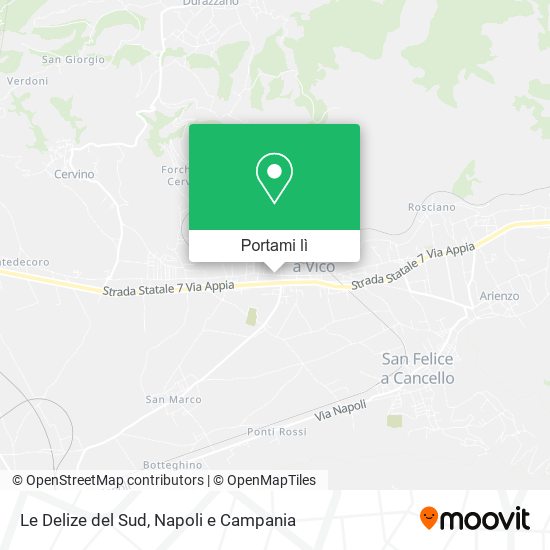 Mappa Le Delize del Sud