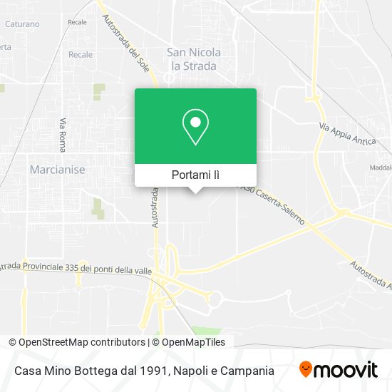 Mappa Casa Mino Bottega dal 1991