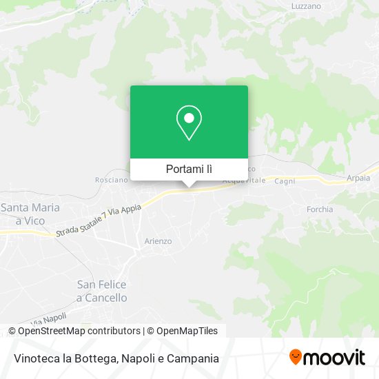 Mappa Vinoteca la Bottega