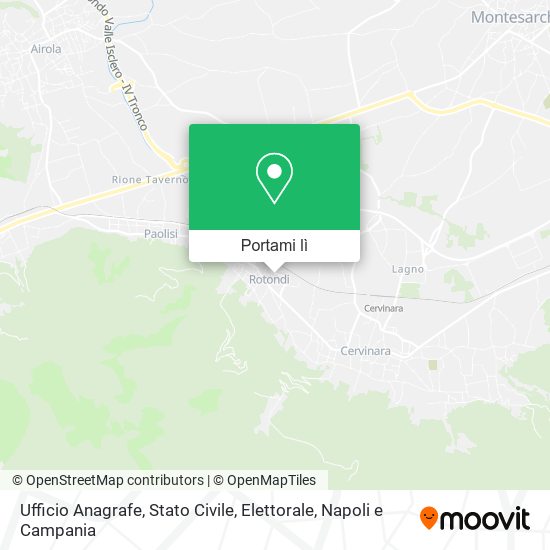 Mappa Ufficio Anagrafe, Stato Civile, Elettorale
